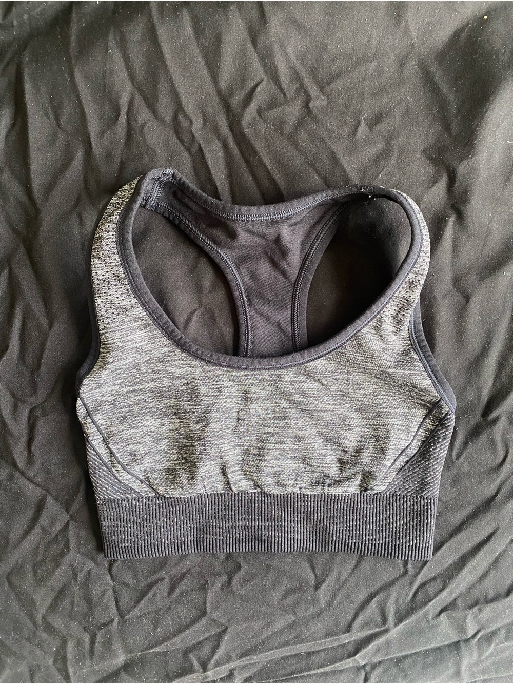 all in motion Heathered Gray Racerback Sports Bra